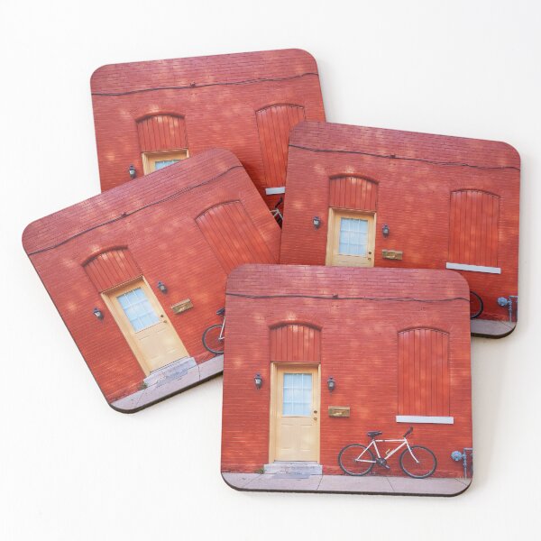 Item preview, Red Wall with Bicycle  designed and sold by ellishoffmans.