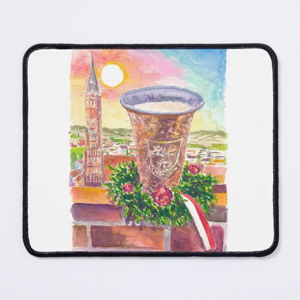 Item preview, Landshut View from Trausnitz towards Altstadt with Buchskranzl and Kupferbecher designed and sold by artshop77.