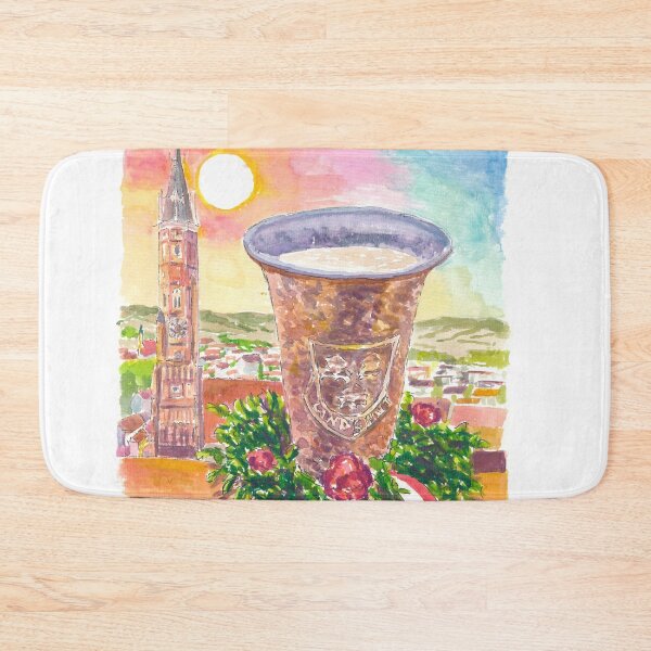 Item preview, Landshut View from Trausnitz towards Altstadt with Buchskranzl and Kupferbecher designed and sold by artshop77.