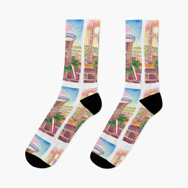 Item preview, Landshut View from Trausnitz towards Altstadt with Buchskranzl and Kupferbecher designed and sold by artshop77.