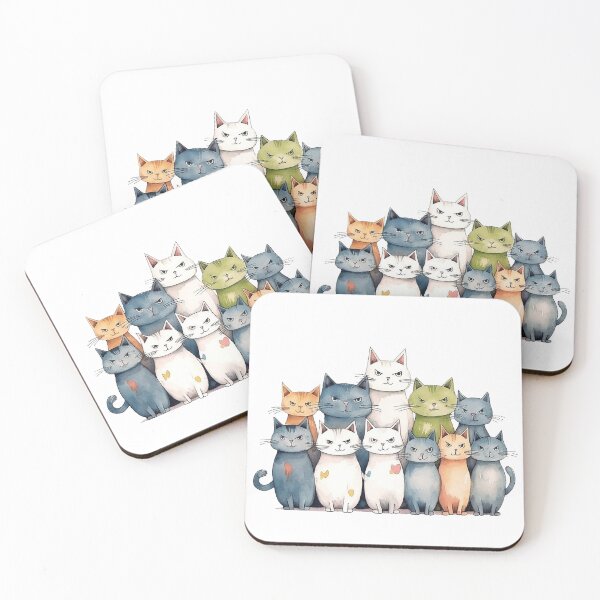 Item preview, vintage poster cats designed and sold by cooeeman.