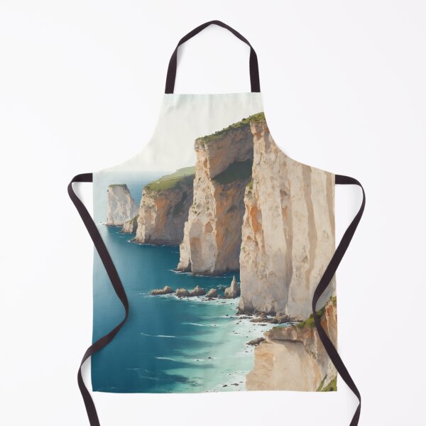 Item preview, Majestic Cliffs - White Cliffs Watercolour Painting designed and sold by alchemyaes.