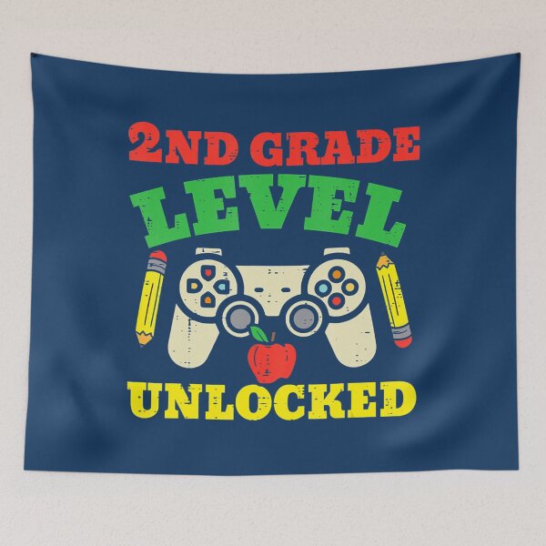 Item preview, 2nd Grade Level Unlocked Video Game First Day Of School 	 	 	 designed and sold by fuygbdbiy48.