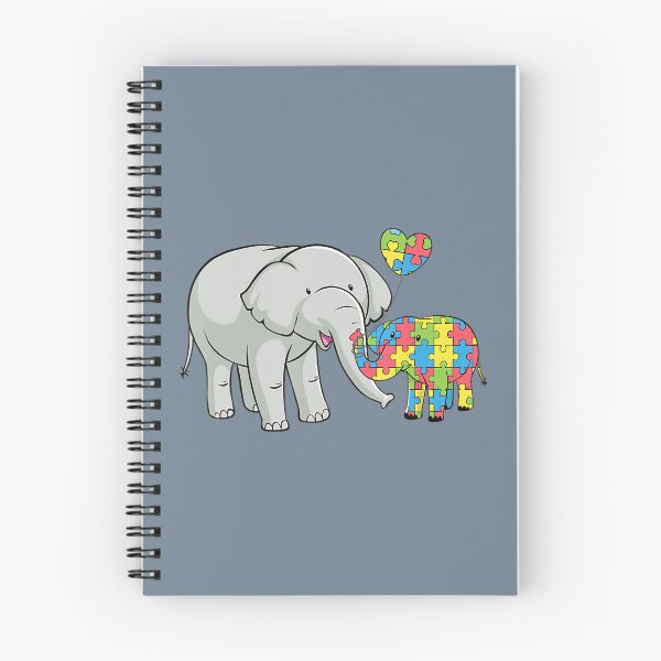 Aperçu de l'œuvre Journée de sensibilisation à l'autisme Éléphant TSA Trouble du spectre autistique créée et vendue par miwhnbial1.