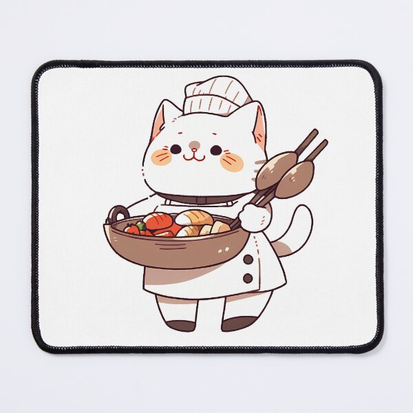 Item preview, Cat cooking food, cat cook, baking designed and sold by ArtHideaway.
