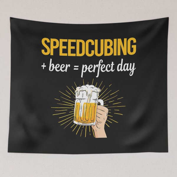 Item preview, Beer Perfect Day Speedcubing Speedcube Speedcuber Speed Cubing designed and sold by Praise-hibbert.