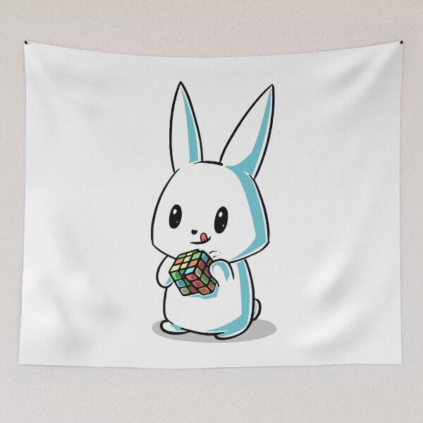 Item preview, Cuber Bunny - Speedcubing Bunny Design designed and sold by Praise-hibbert.