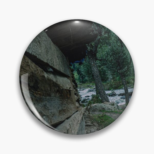 Item preview, logs of wood stalked up next to a river bank  designed and sold by rushad.