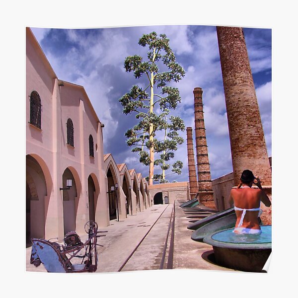 in the manner of De Chirico Poster