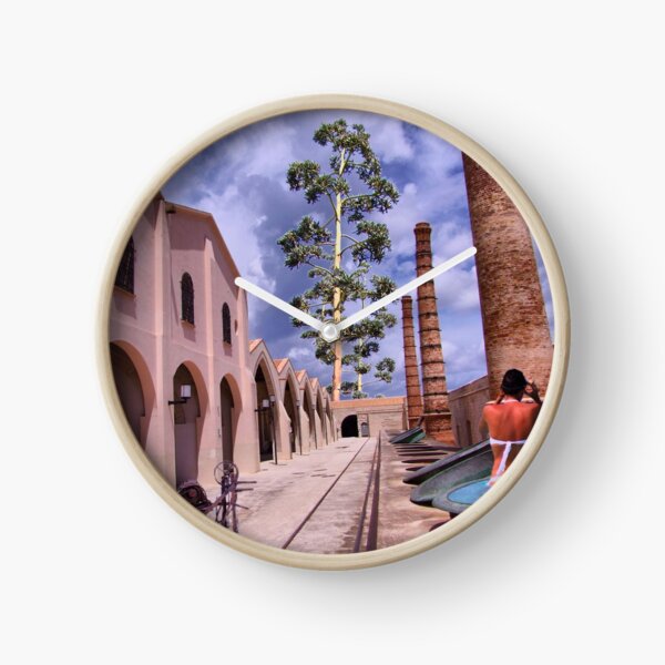 in the manner of De Chirico Clock