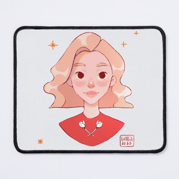 Item preview, chica con tulipanes designed and sold by kibanais.