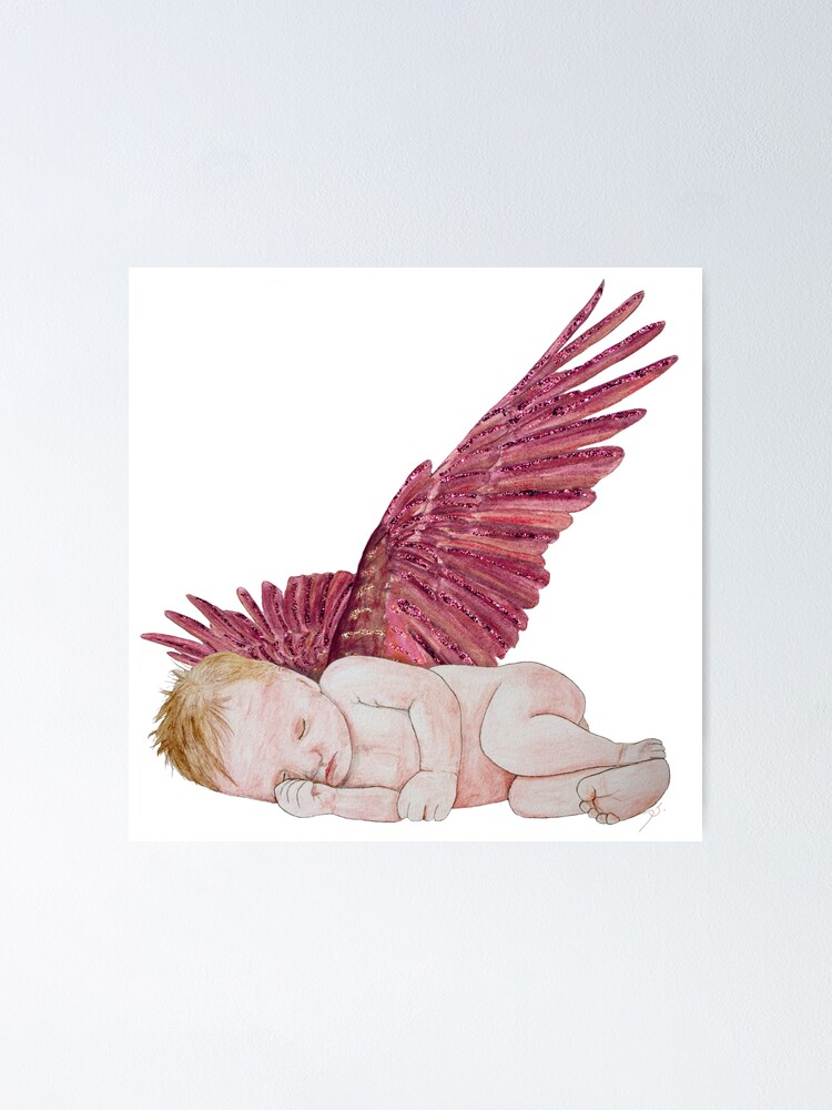 Poster Dormir Petit Ange Version 6 Par Doristhomas Redbubble