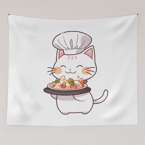Item preview, Cat cooking food, cat cook, baking, gift designed and sold by ArtHideaway.