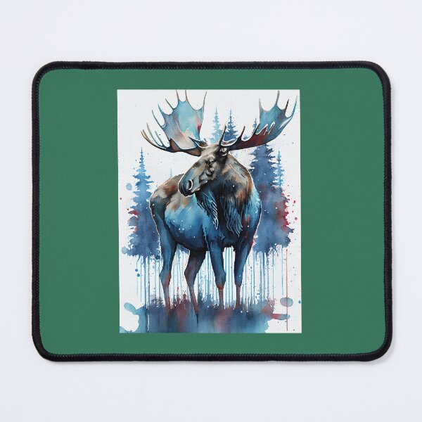 Item preview, American Moose - Watercolor paint designed and sold by anbraangiolini.