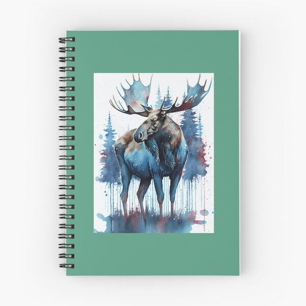 Item preview, American Moose - Watercolor paint designed and sold by anbraangiolini.