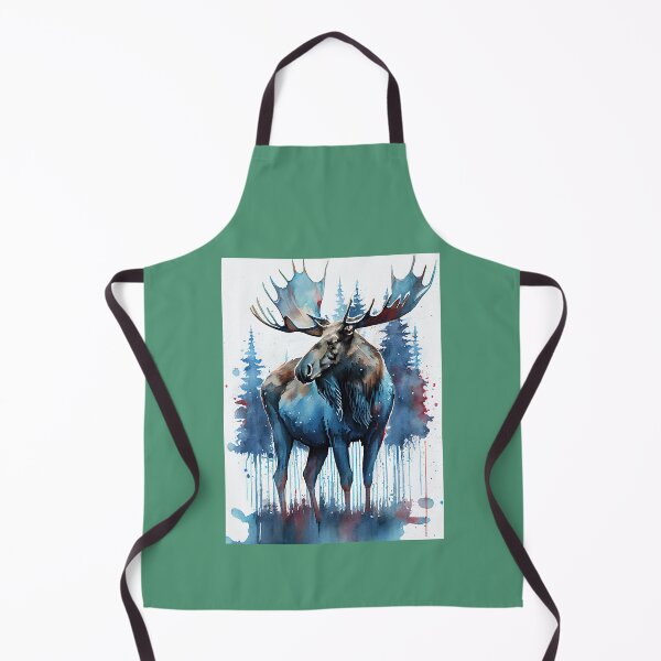 Item preview, American Moose - Watercolor paint designed and sold by anbraangiolini.