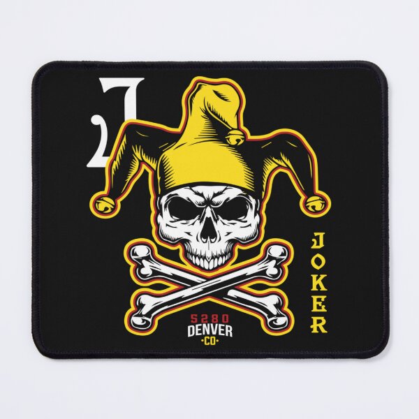Artikelvorschau, Denver Joker Skull Basketball Tri-Blend entworfen und verkauft von RhiannonStroman.