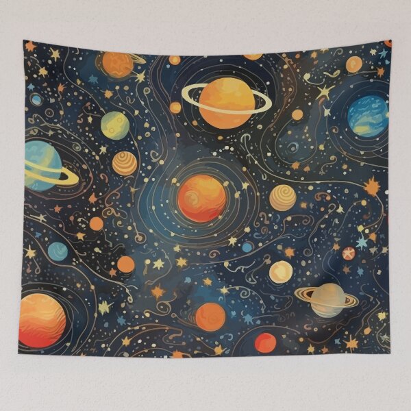 Item preview, Planets Pattern - A galactic design for space lovers designed and sold by SketchyPedals.