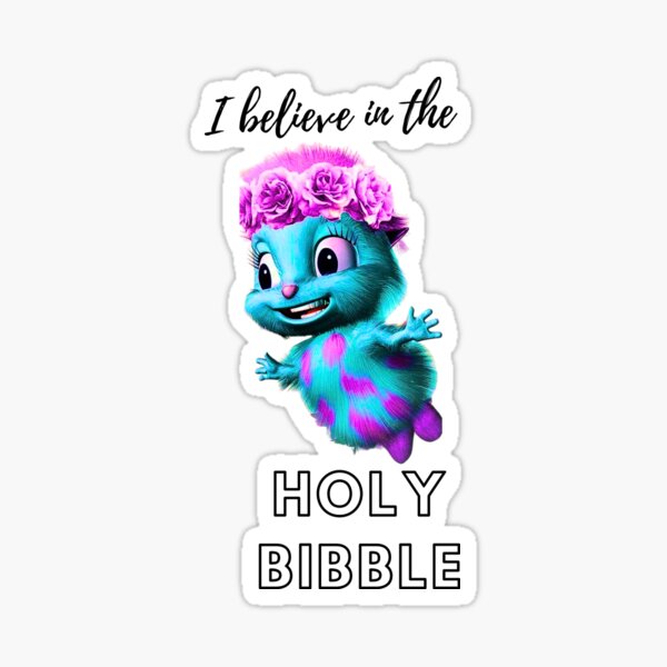 The holy Bibble Sticker for Sale by DAISY KAMBOJ
