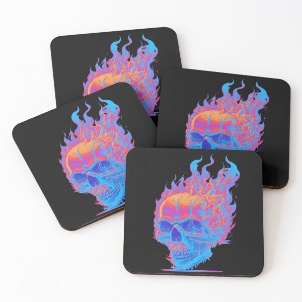 Item preview, skull on fire designed and sold by fleurdesignart.