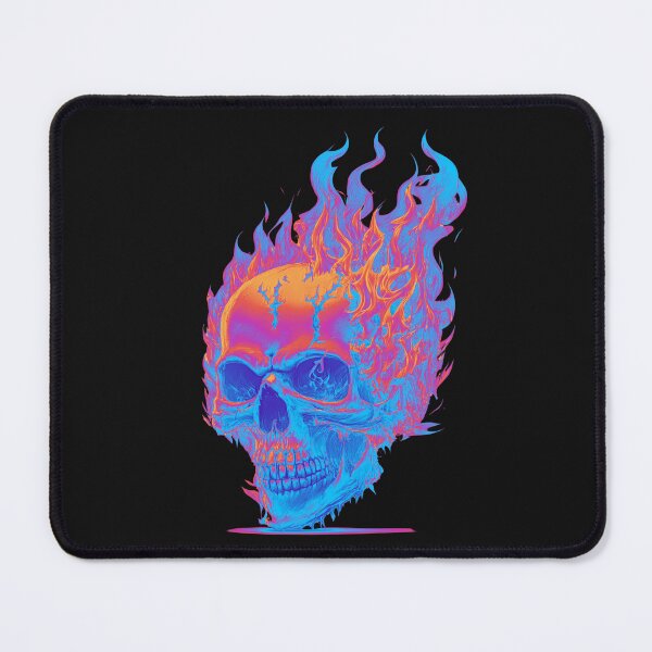 Item preview, skull on fire designed and sold by fleurdesignart.