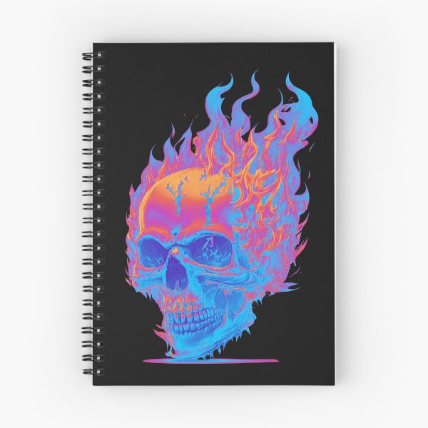 Item preview, skull on fire designed and sold by fleurdesignart.