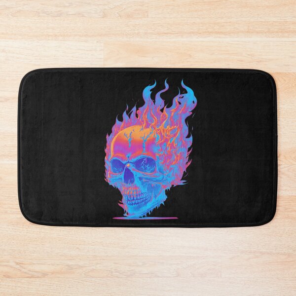 Item preview, skull on fire designed and sold by fleurdesignart.