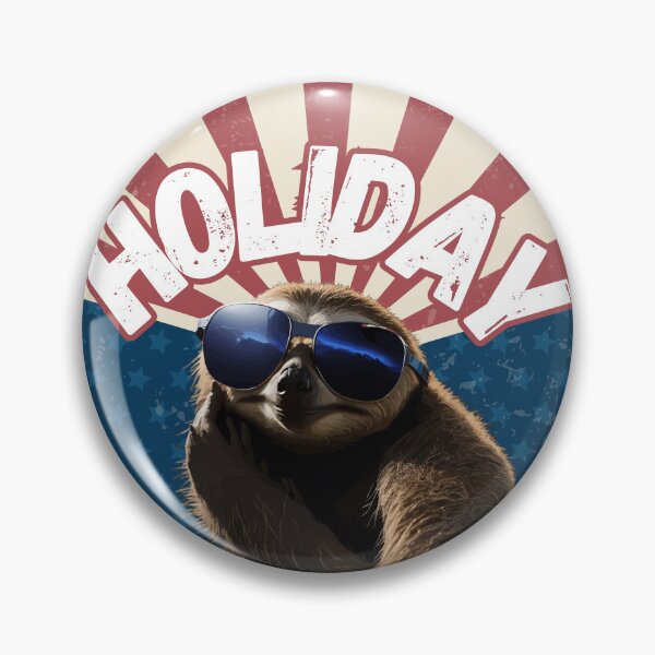 Item preview, sloth on vacation wearing sunglasses designed and sold by MacLis.