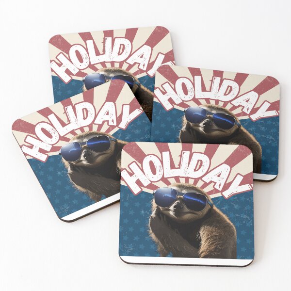 Item preview, sloth on vacation wearing sunglasses designed and sold by MacLis.