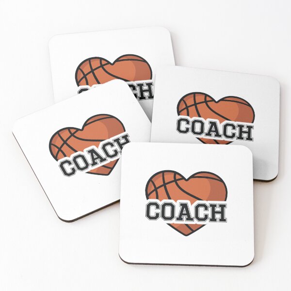 Item preview, Basketball Coach with Heart Shaped Sports Ball designed and sold by KateBilous.