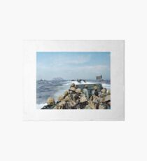 US Marines in a LCVP approaching Iwo Jima, Japan, 19 Feb 1945 Art Board
