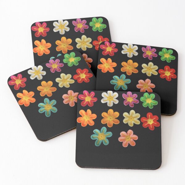 Item preview, Crochet daisy flowers multicolored designed and sold by Sasidenidesign.