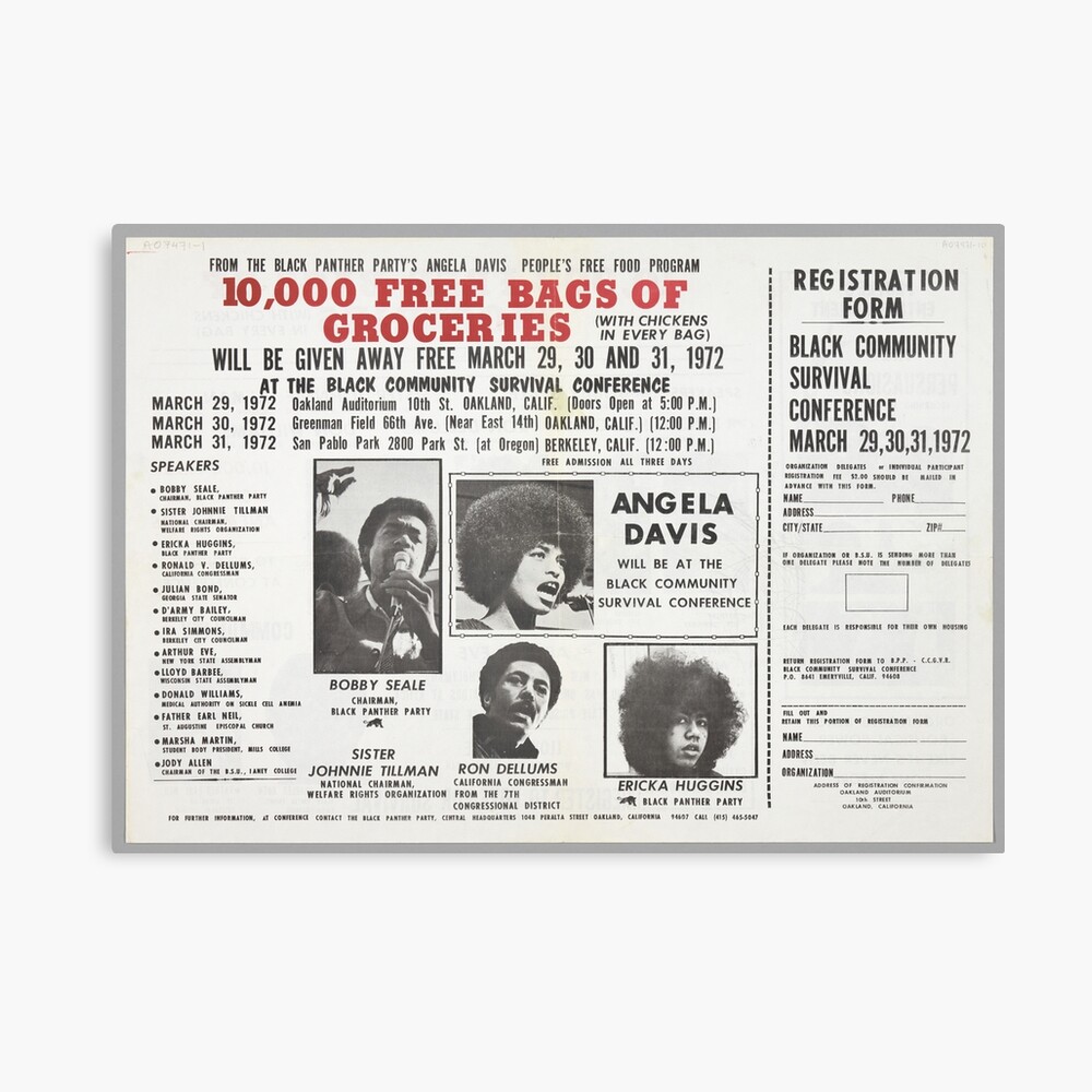 Black Panther Party Free Food Program Photographic Print