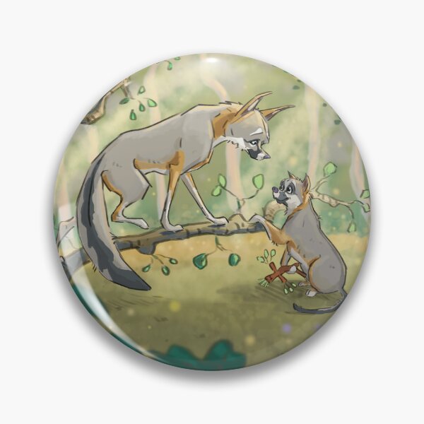 Item preview, Grey Fox mam and cub designed and sold by LianeTancock.