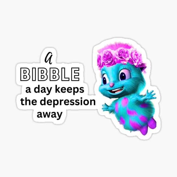 The holly Bibble Sticker for Sale by DAISY KAMBOJ