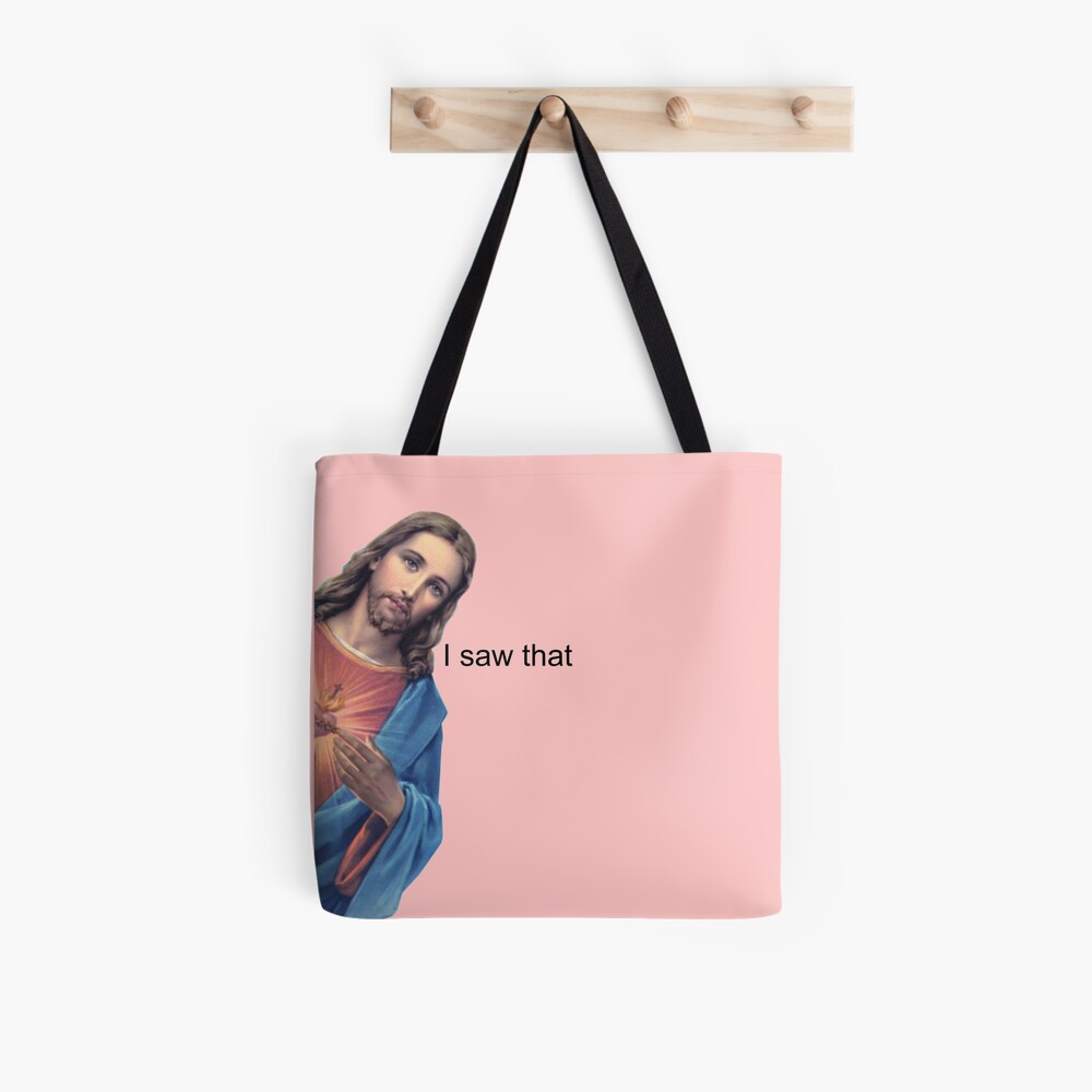 Buy Jesus Christ Funny Joke Reusable Cotton Feel Polyester Tote Shopping Bag  Internet Meme Unique Gift how Does Jesus Make His Tea Hebrews It Online in  India - Etsy