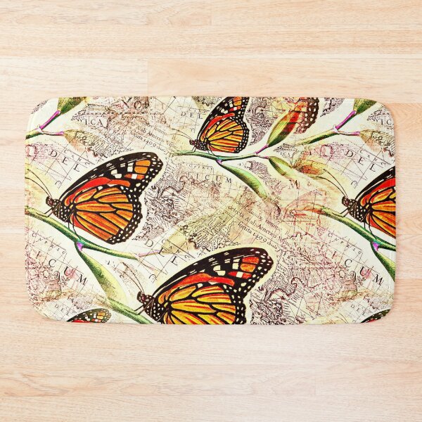 Item preview, Butterflies Vintage Map Seamless Pattern designed and sold by Vicky021.