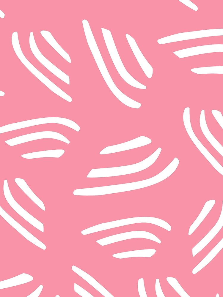 Thumbnail 3 of 3, Scarf, Abstract Lines - Pink designed and sold by InfinityPattern.