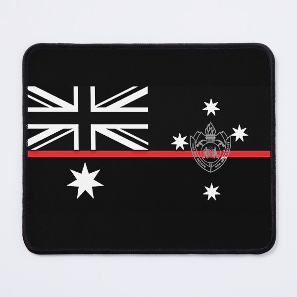 Item preview, NSWFR Australian Thin Red Line Flag (Black & White) designed and sold by RENAGADE4LYF.
