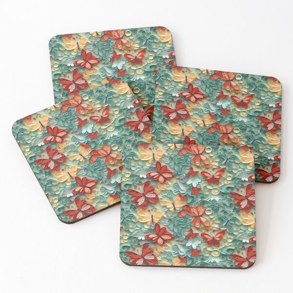 Item preview, 3D Butterfly and Flower design  designed and sold by KateAndersonLTD.