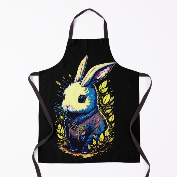 Item preview, Cute White Bunny Explorer Painting designed and sold by druidwolfart.