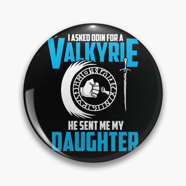 Item preview, I Asked Odin For A Valkyrie Viking Nordic Shield designed and sold by Pubi.