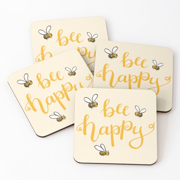Item preview, bee happy yellow designed and sold by kasumidesign.
