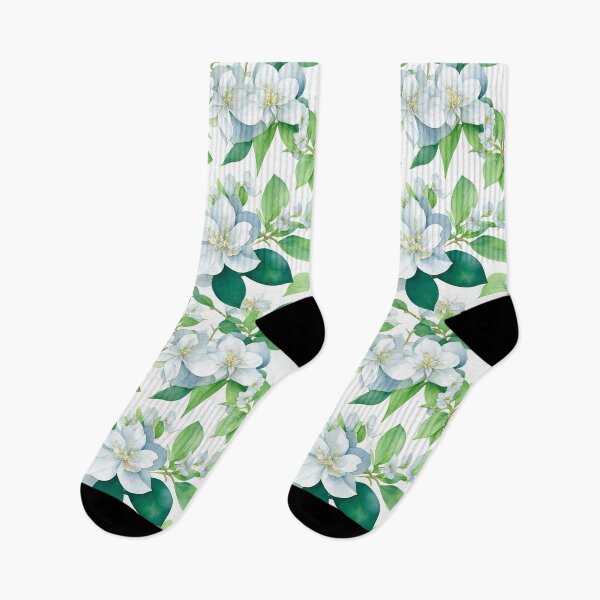 Artikelvorschau, Aquarell Philadelphus lewisii Blume entworfen und verkauft von ohmdesignart.