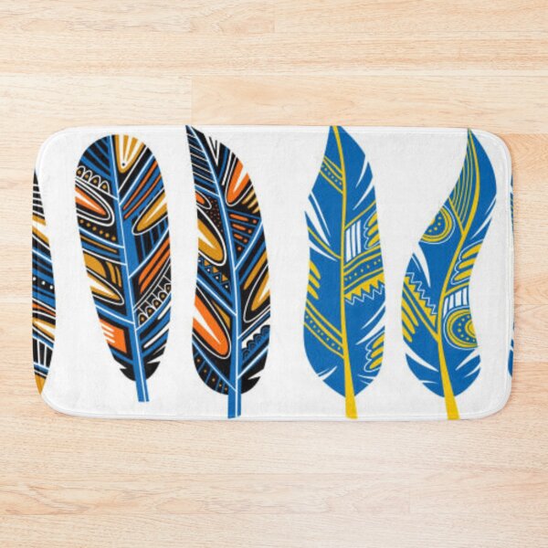 Item preview, Tribal feather. Collection of feathers for decoration. Print for clothes, retro business cards, picture banner for websites. Vintage decorative elements. Hand colorful painting designed and sold by MTShoppingLine.