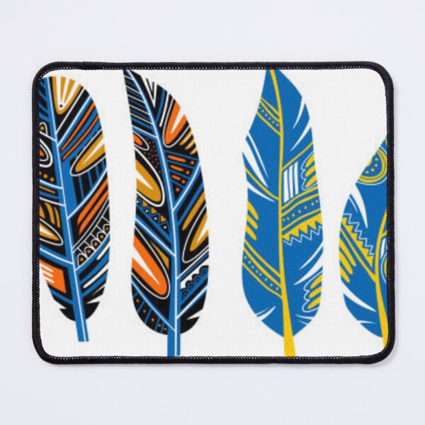 Item preview, Tribal feather. Collection of feathers for decoration. Print for clothes, retro business cards, picture banner for websites. Vintage decorative elements. Hand colorful painting designed and sold by MTShoppingLine.