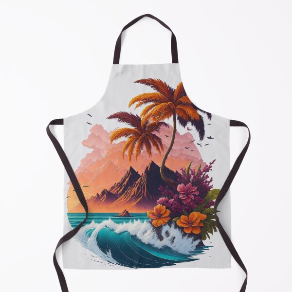 Item preview, A breathtaking sunset magical, enchanted, water with palmtree designed and sold by craftyartsdigi.