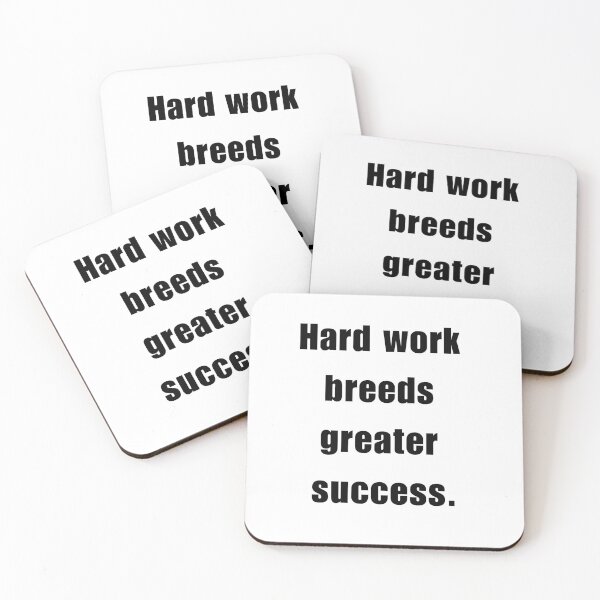 Item preview, Hard work breeds greater success designed and sold by bettercolors.