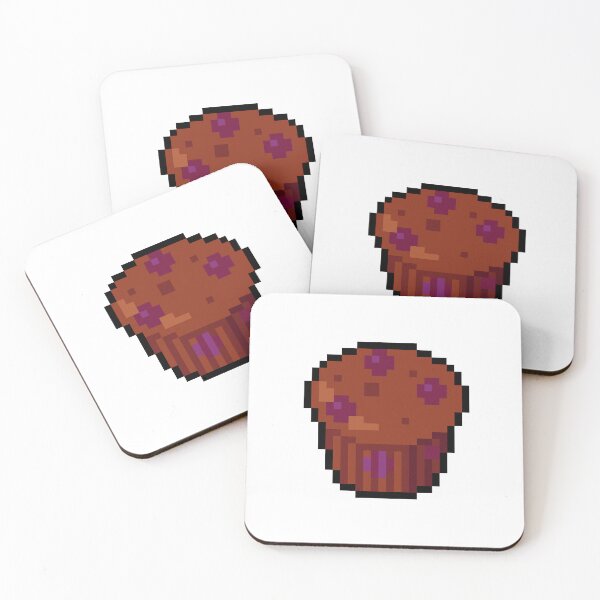 Item preview, Muffin de píxeles: arte de comida con píxeles designed and sold by LittleFoodShop.