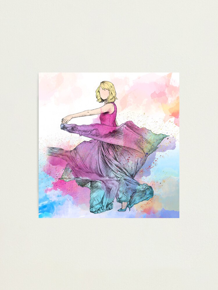 Taylor Swift Lavender Haze, Purple fluffy coat, Midnights album, Art Print.  Painting.